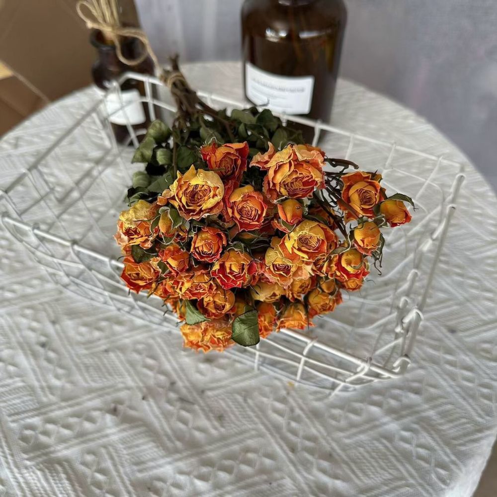 Dried Flower Bunch - ช่อดอกกุหลาบแห้งจริง ดอกไม้แห้งธรรมชาติ สำหรับงานเรซิ่น งานฝีมือ DIY ของตกแต่งบ้านและสำนักงาน
