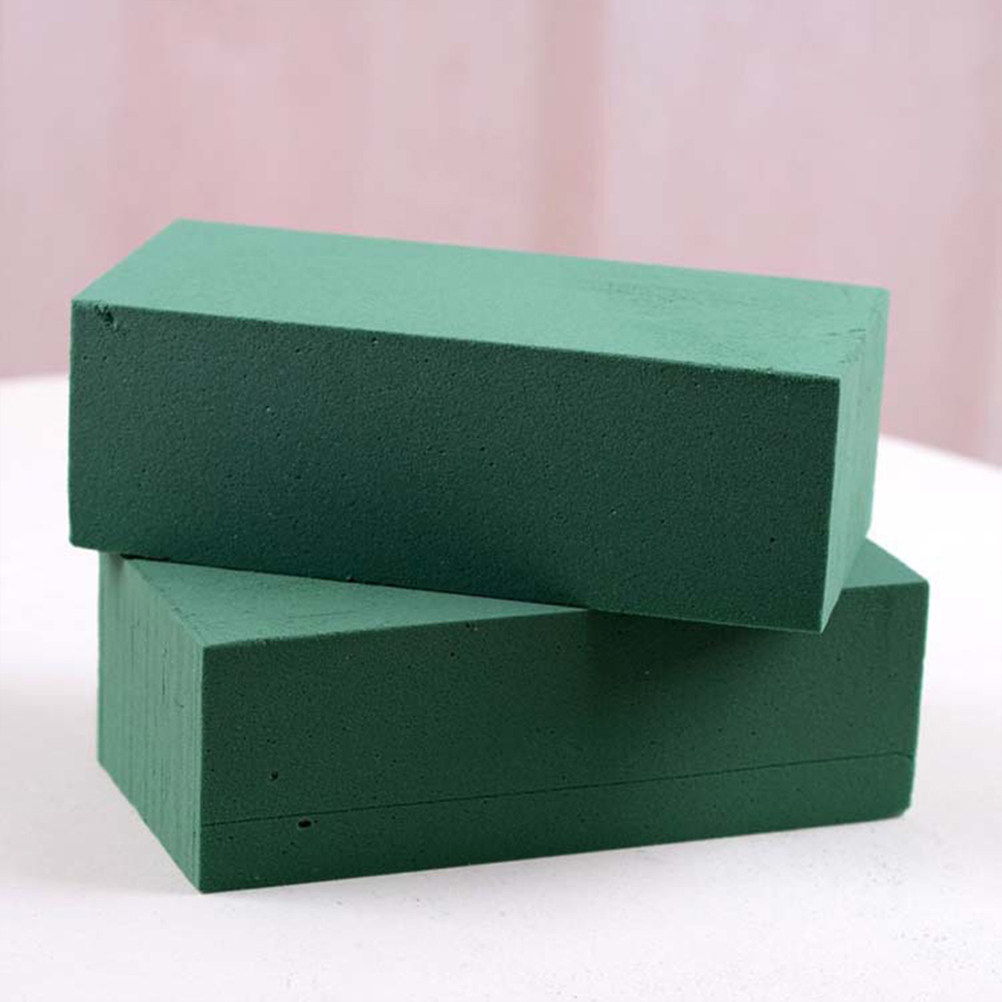 Supply For Florist - 5 ชิ้น โฟมจัดดอกไม้พรีเมียม โฟมจัดดอกไม้สีเขียว โฟมแห้งสำหรับจัดดอกไม้สด อุปกรณ์สำหรับร้านดอกไม้
