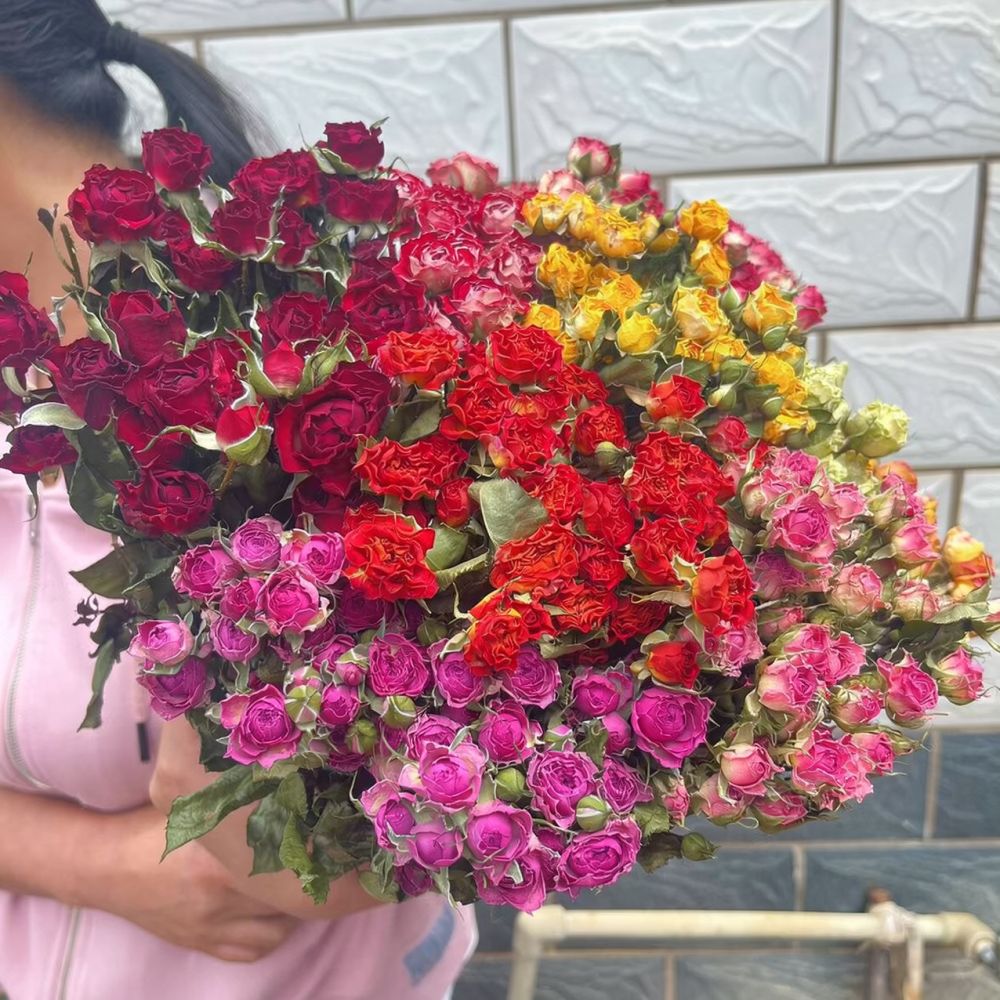 Dried Flower Bunch - ช่อดอกกุหลาบแห้งธรรมชาติ สำหรับทำเครื่องประดับเรซิ่น งานสแครปบุ๊ค งานฝีมือศิลปะ และของตกแต่งโต๊ะทำงาน