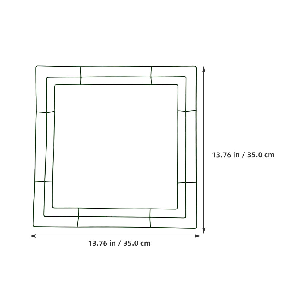 โครงพวงหรีดโลหะสี่เหลี่ยม 35x3 - Wreath Form Wire บทวิจารณ์และราคา