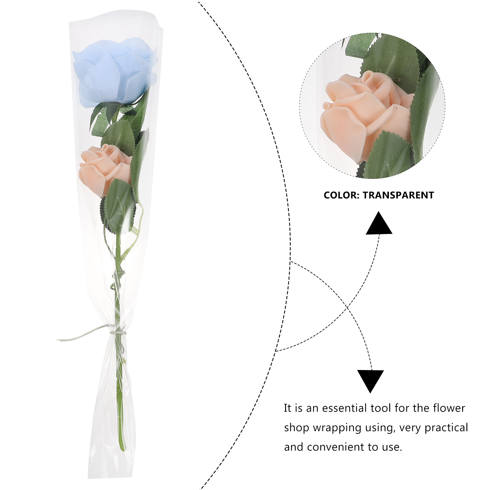 50 ชิ้น ถุงเซลโลเฟนห่อช่อดอกไม - Supply For Florist บทวิจารณ์และราคา