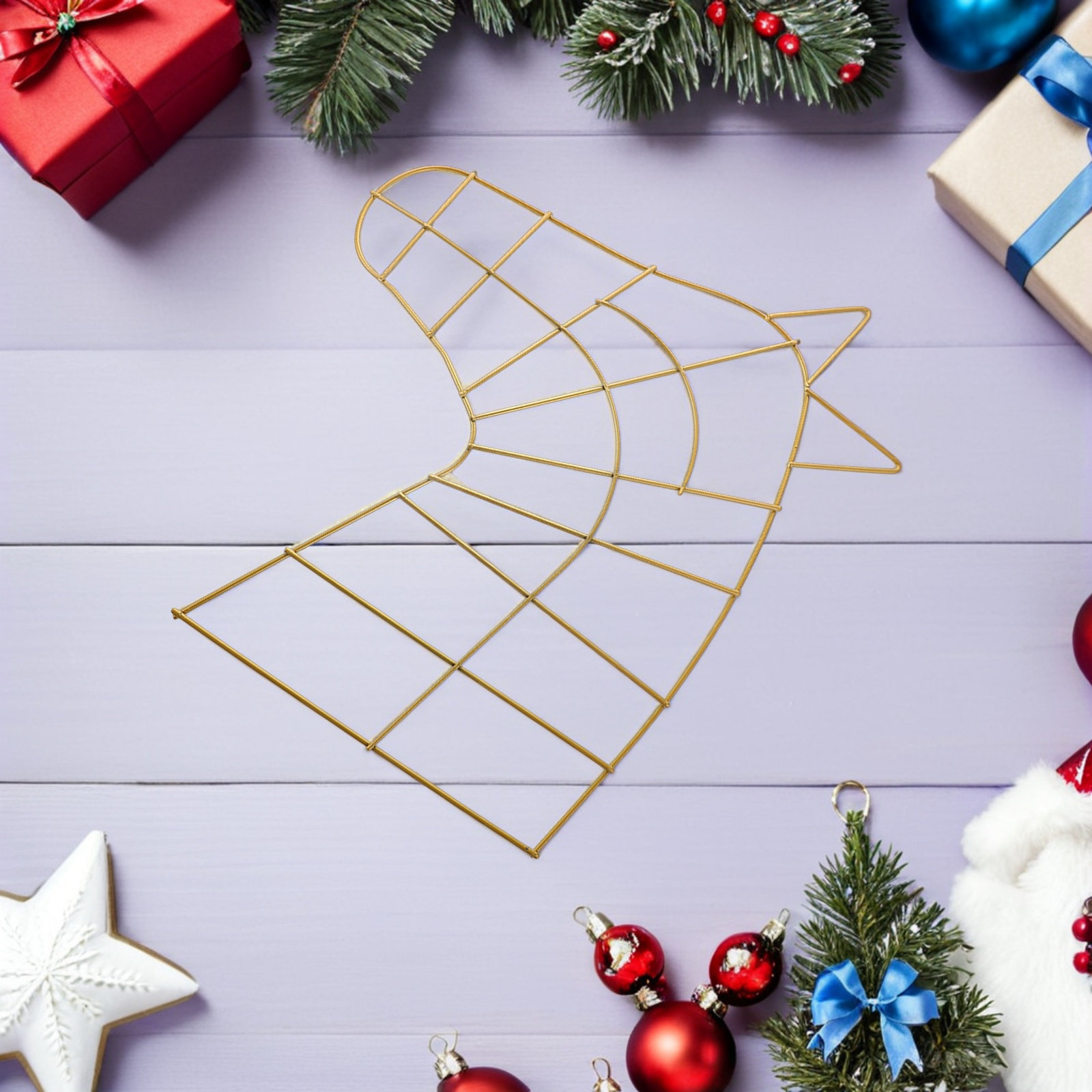 2 ชิ้น โครงพวงหรีดโลหะ หัวม้าส - Wreath Form Wire บทวิจารณ์และราคา