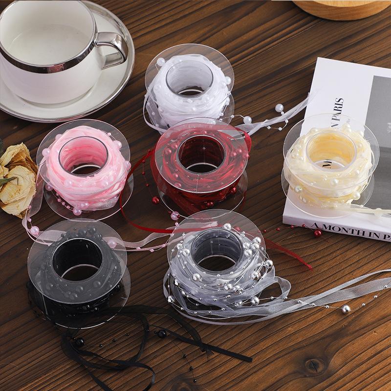 ริบบิ้นลูกปัดมุกสำหรับตกแต่งเส - Supply For Florist บทวิจารณ์และราคา