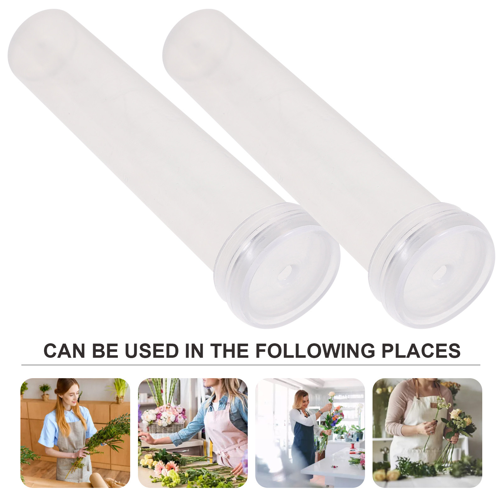 100 ชิ้น หลอดพลาสติกใส่ดอกไม้  - Supply For Florist บทวิจารณ์และราคา
