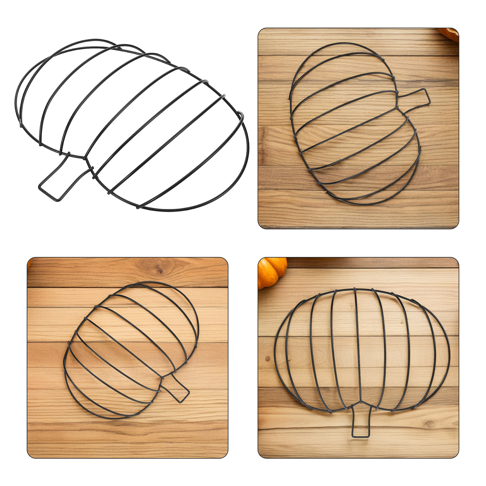 3 ชิ้น โครงพวงหรีดฟักทองสไตล์ฟ - Wreath Form Wire บทวิจารณ์และราคา