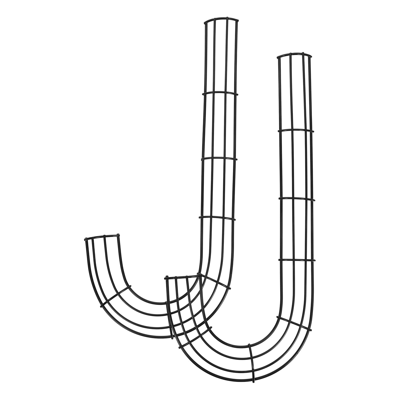 2 ชิ้น โครงลวดรูปตัว J โลหะ สำ - Wreath Form Wire บทวิจารณ์และราคา